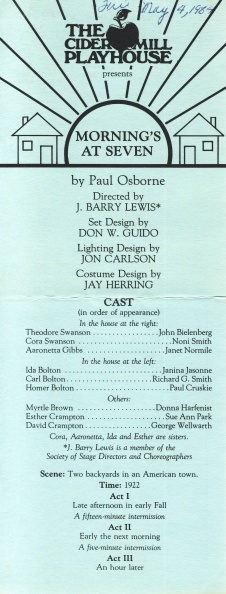 Mornings at Seven - cast and crew.JPG